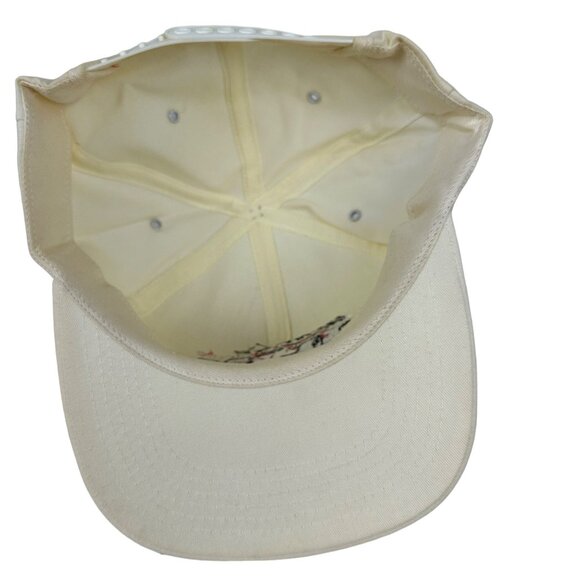 Vintage Snapback Baseball Hat Cap Penske Racing White Embroidered 90s - Picture 9 of 12